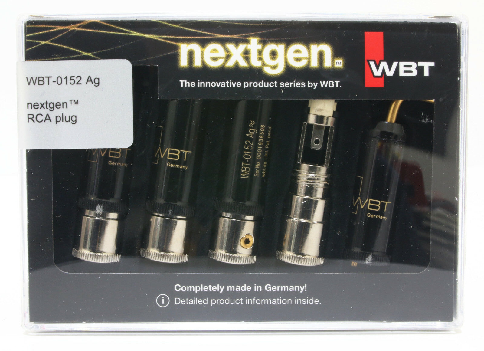  Genuine WBT 0152 0152AG silver RCA plugs connector *4pcs /1 set   0