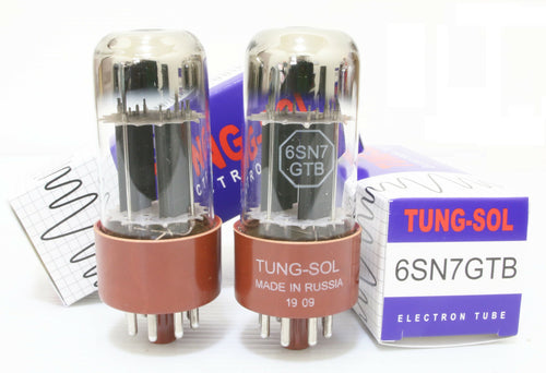 (Elegant Edition)Platinum Match 1 pair Tung-Sol 6sn7 GTB Tubes for Guitar1