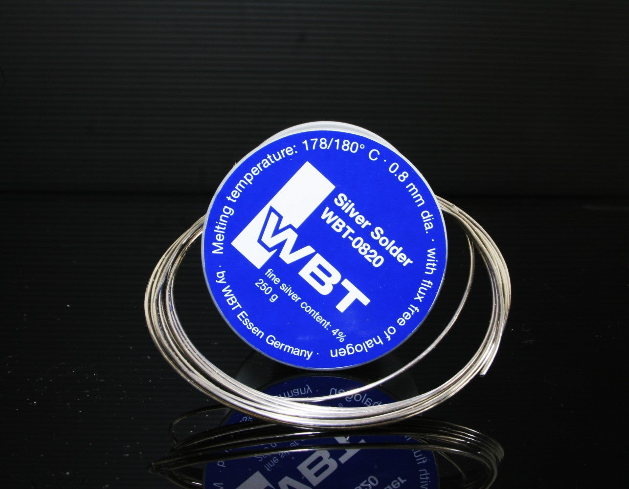 "10 feet" WBT -0820 0.8mm 4%Ag silver Solder0