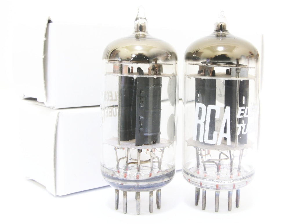 NOS Match 1 pair RCA 3 mica gray plate 12AV7 5965 E180CC tube2