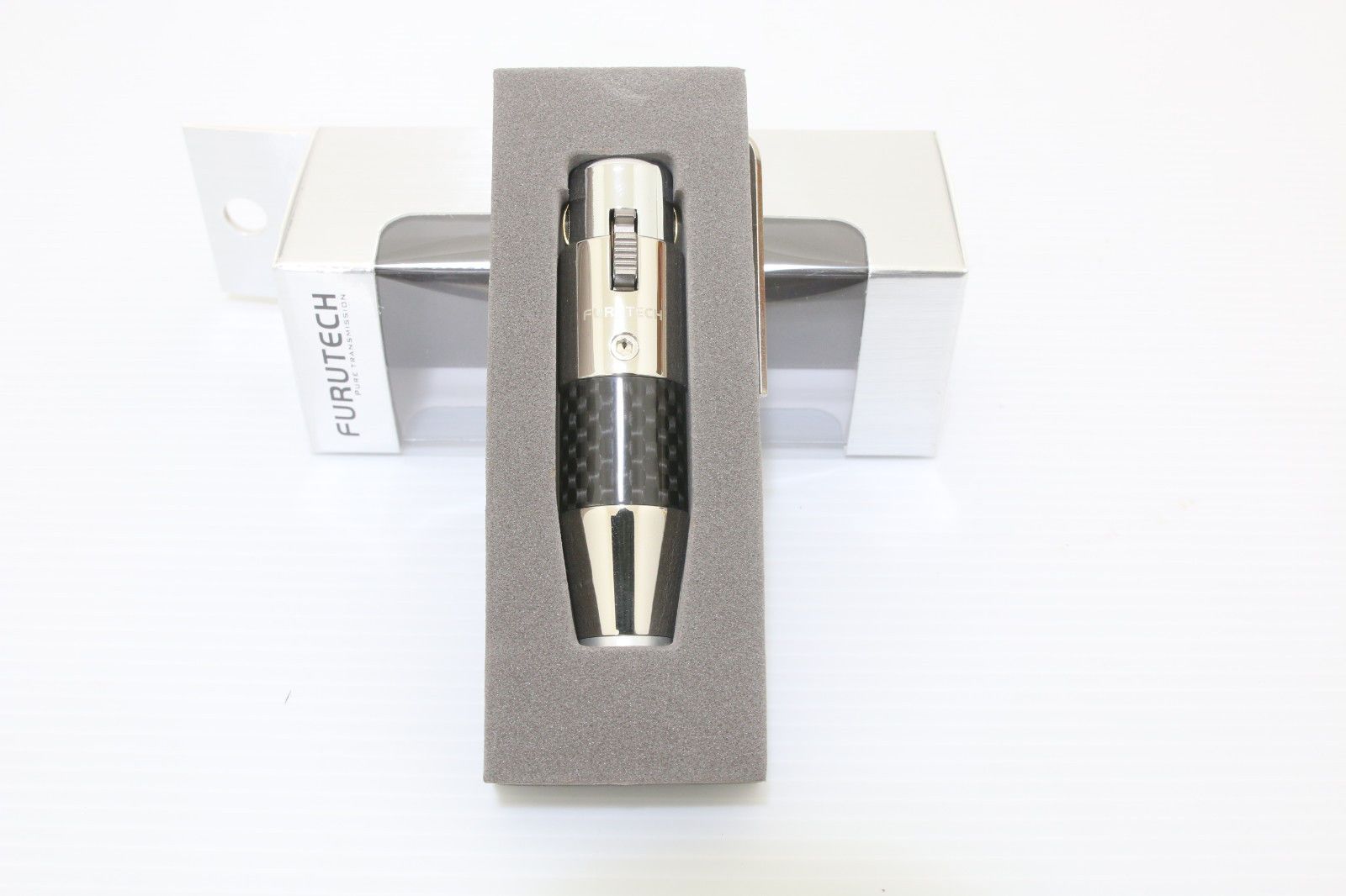 Furutech CF-602F+CF-601M (R) Rhodium Plated XLR Carbon Connector Plug *1 SET3