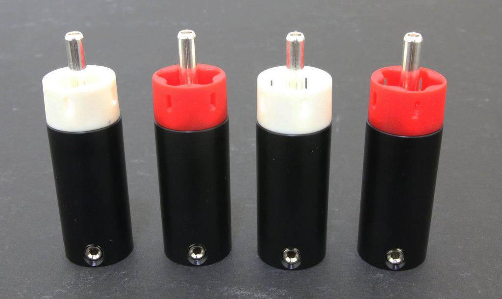 Pure Silver  Star Line RCA Plugs connectors 4pcs for cable5