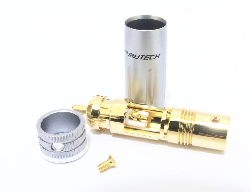 GENUINE 4pcs FURUTECH Japan FP-160 (G) RCA Connector plug Gold Plated3