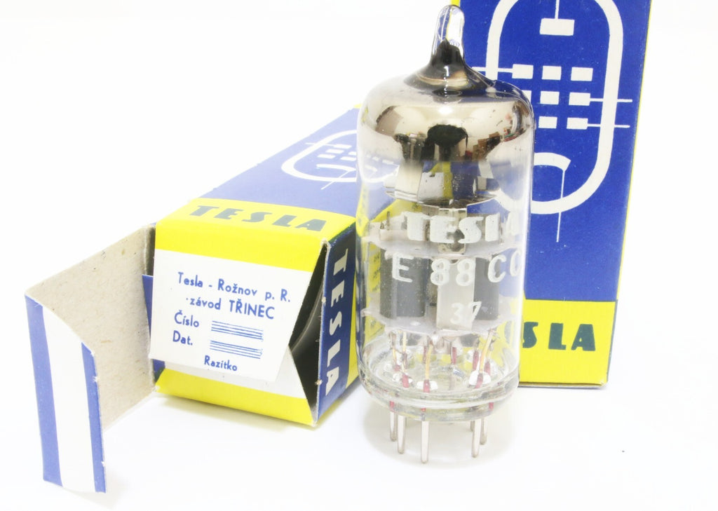 Platinum matched 1 pair 2pcs  Tesla E88CC Vacuum TUBES ECC88 6DJ8 53#6