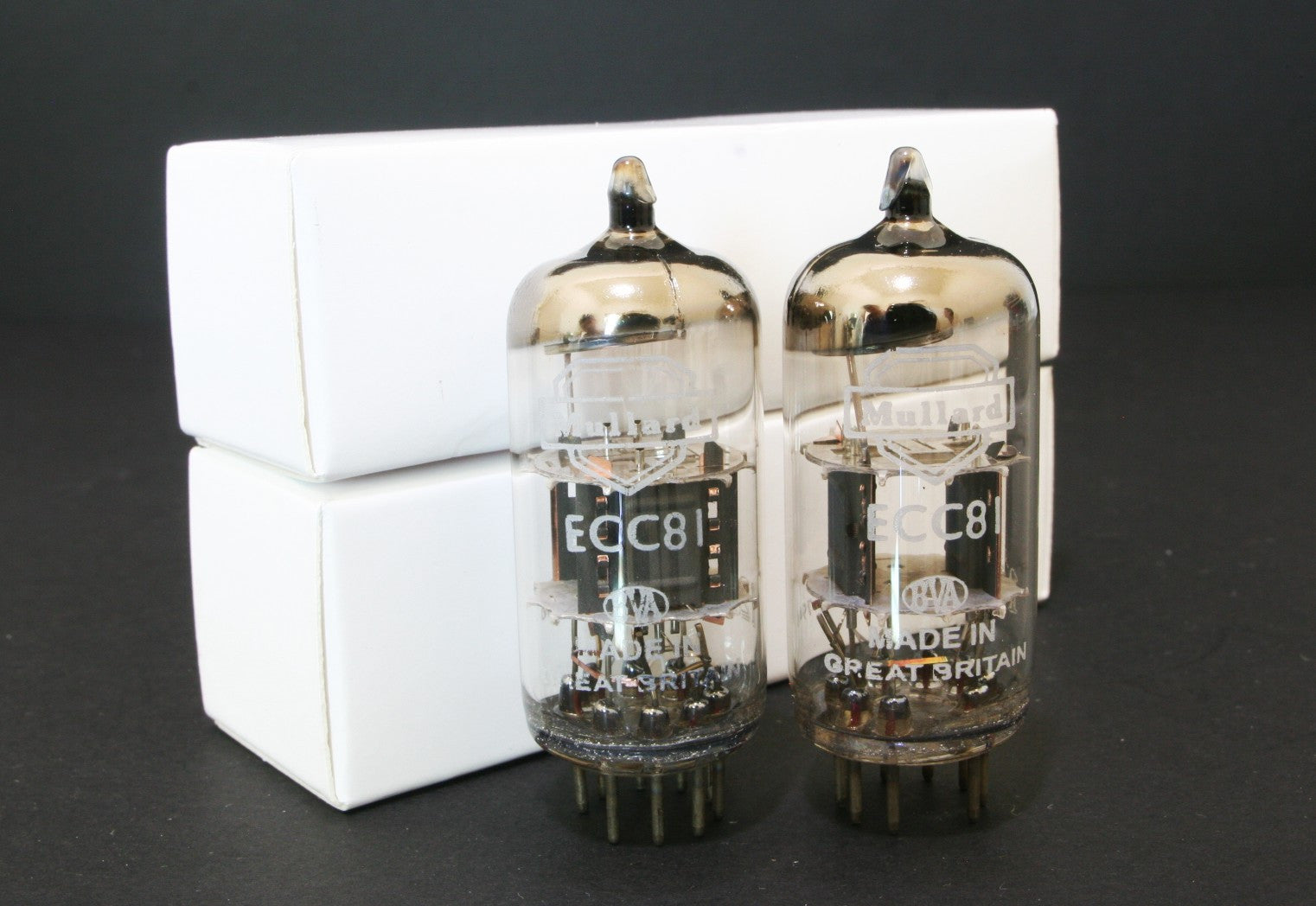 Cryo treatment PLATINUM NOS Match 1 pair MULLARD  ECC81 TUBE 12AT7  amplifier 2
