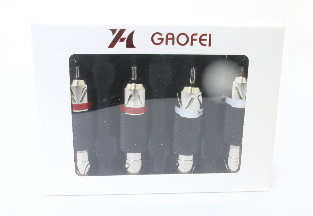 4x GF-RHO023R Rhodium Plated RCA Phono Audio Plug Connector Jack1