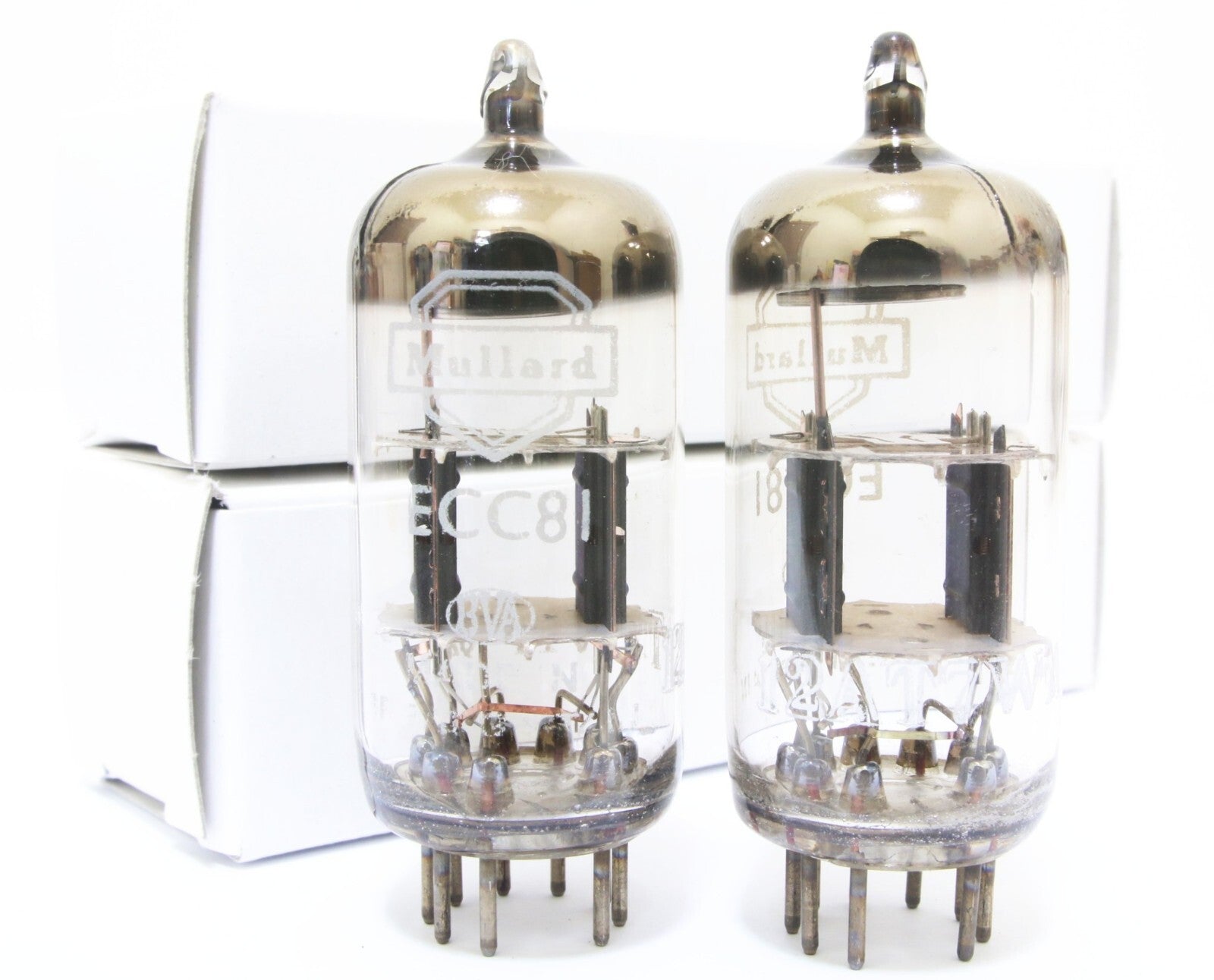 Cryo treatment PLATINUM NOS Match 1 pair MULLARD  ECC81 TUBE 12AT7  amplifier 5