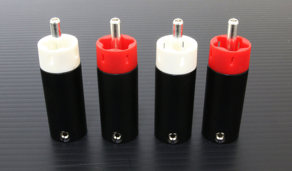 Pure Silver  Star Line RCA Plugs connectors 4pcs for cable4