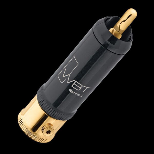 Genuine WBT 0152 0152cu gold plated RCA plugs connector *4pcs /1 set1