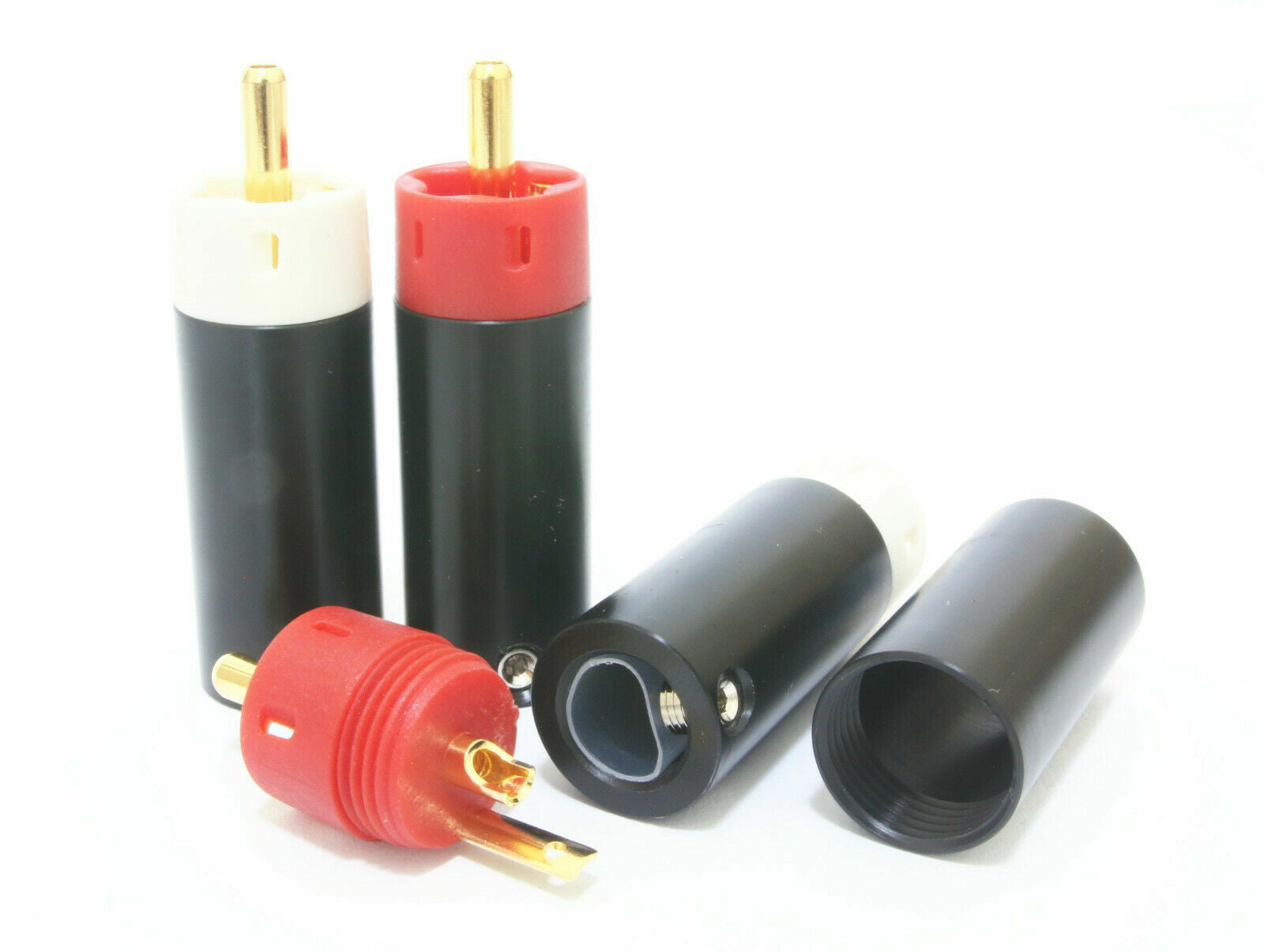 Star Line Gold Plated 10u Tellurium Copper RCA Plug connector 100pcs/50pairs 6