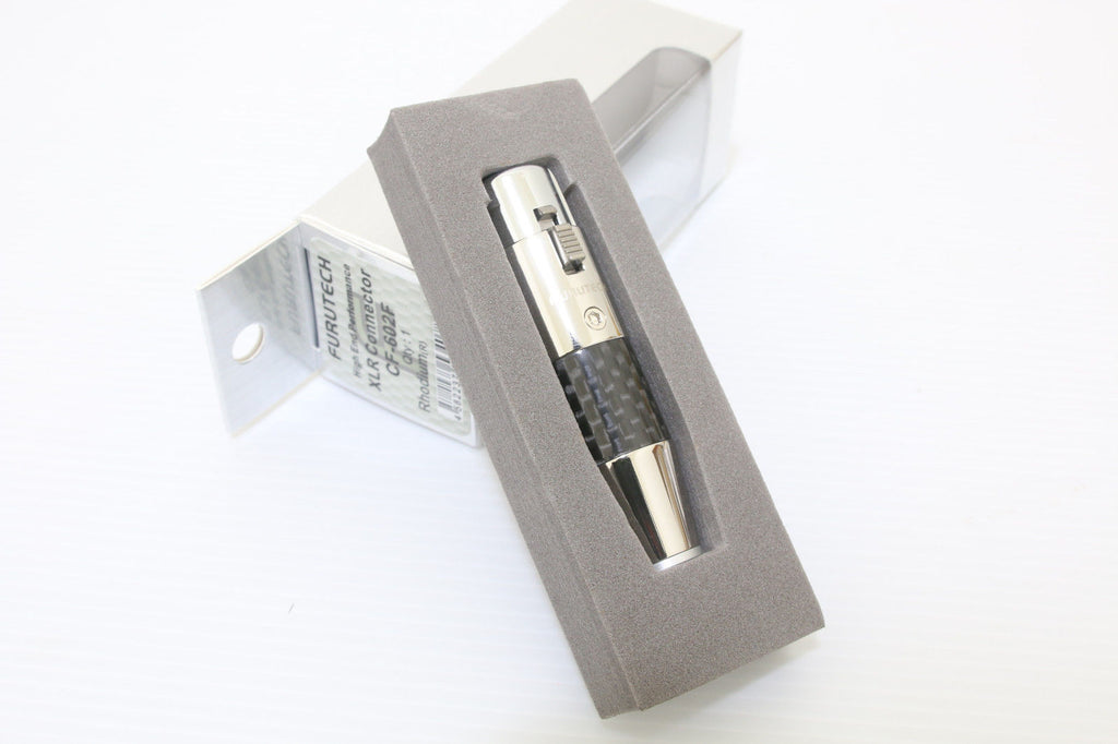 Furutech CF-602F+CF-601M (R) Rhodium Plated XLR Carbon Connector Plug *1 SET0