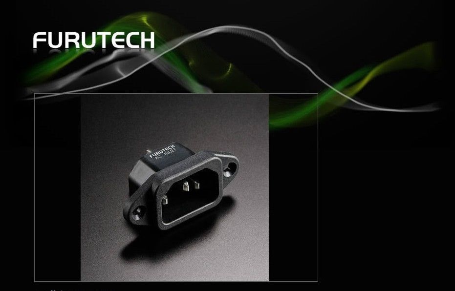 Genuine Furutech AC Inlet R Rhodium plated connector IEC plug * 1pcs3