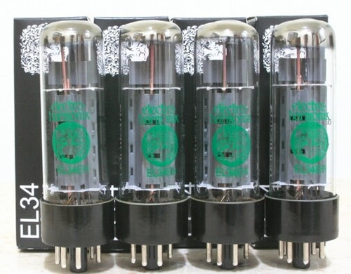 (Elegant Edition) Match Quad 4pcs Electro-harmonix EL34 tube KT-77 6CA71