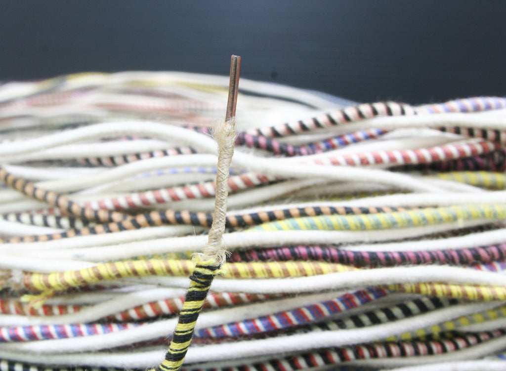 30'S Western Electric 18GA 1mm  cloth copper single wire 5 meter*1 pair  Cryo0