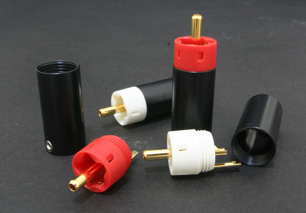 Star Line Gold Plated Tellurium Copper RCA Plug connector 4pcs (Not copies)2