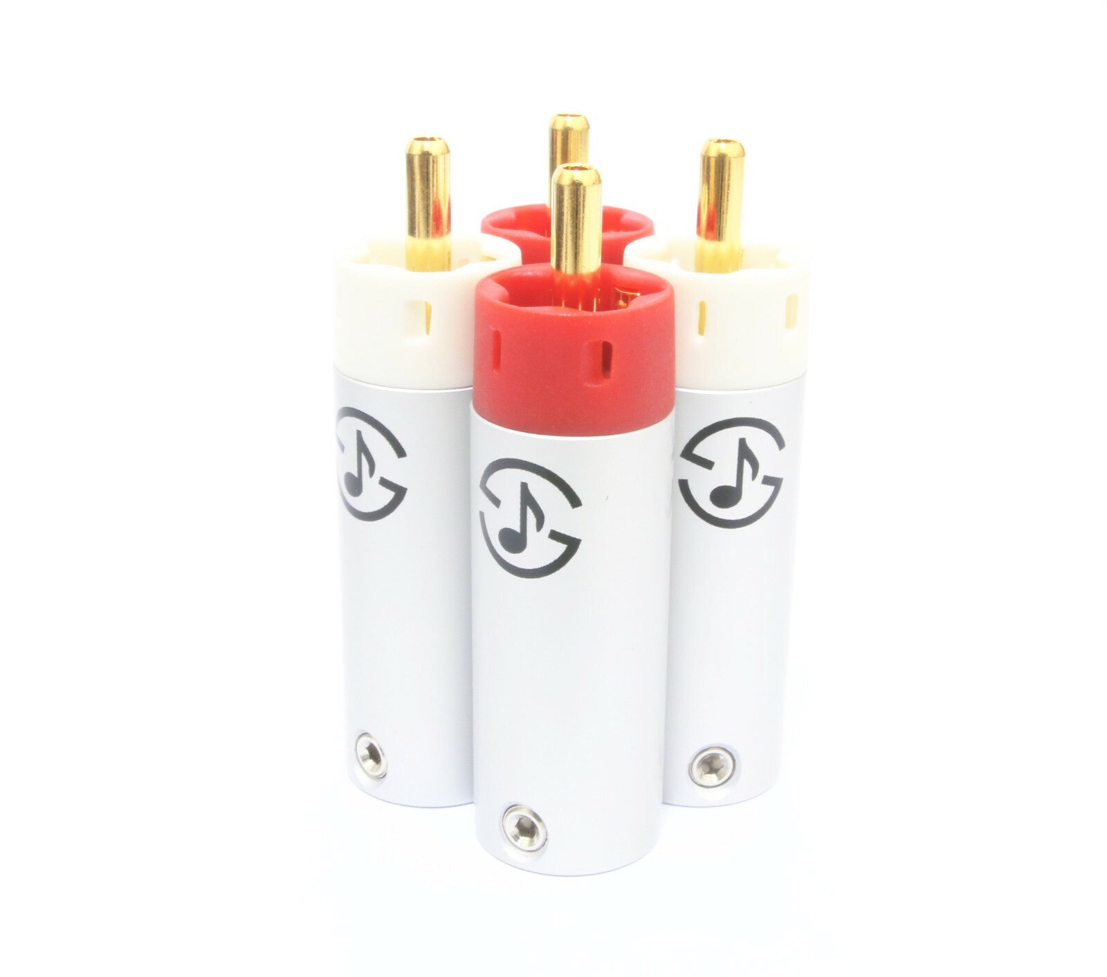 Star Line Gold Plated Tellurium Copper RCA Plug connector 4pcs 10u(mm) 3