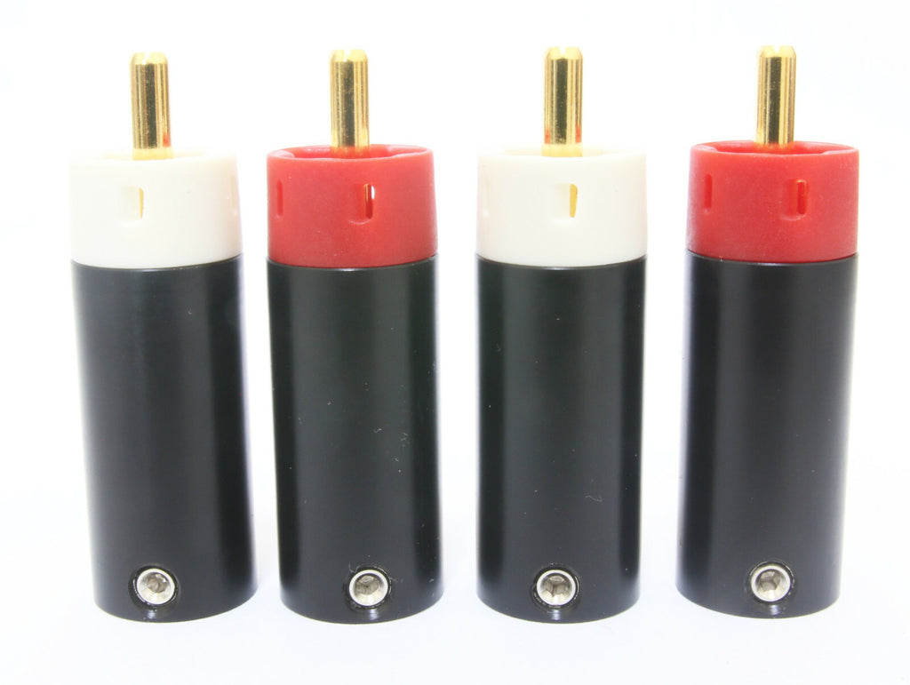 Star Line Gold Plated Tellurium Copper RCA Plug connector 4pcs 10u (NOT copy)5
