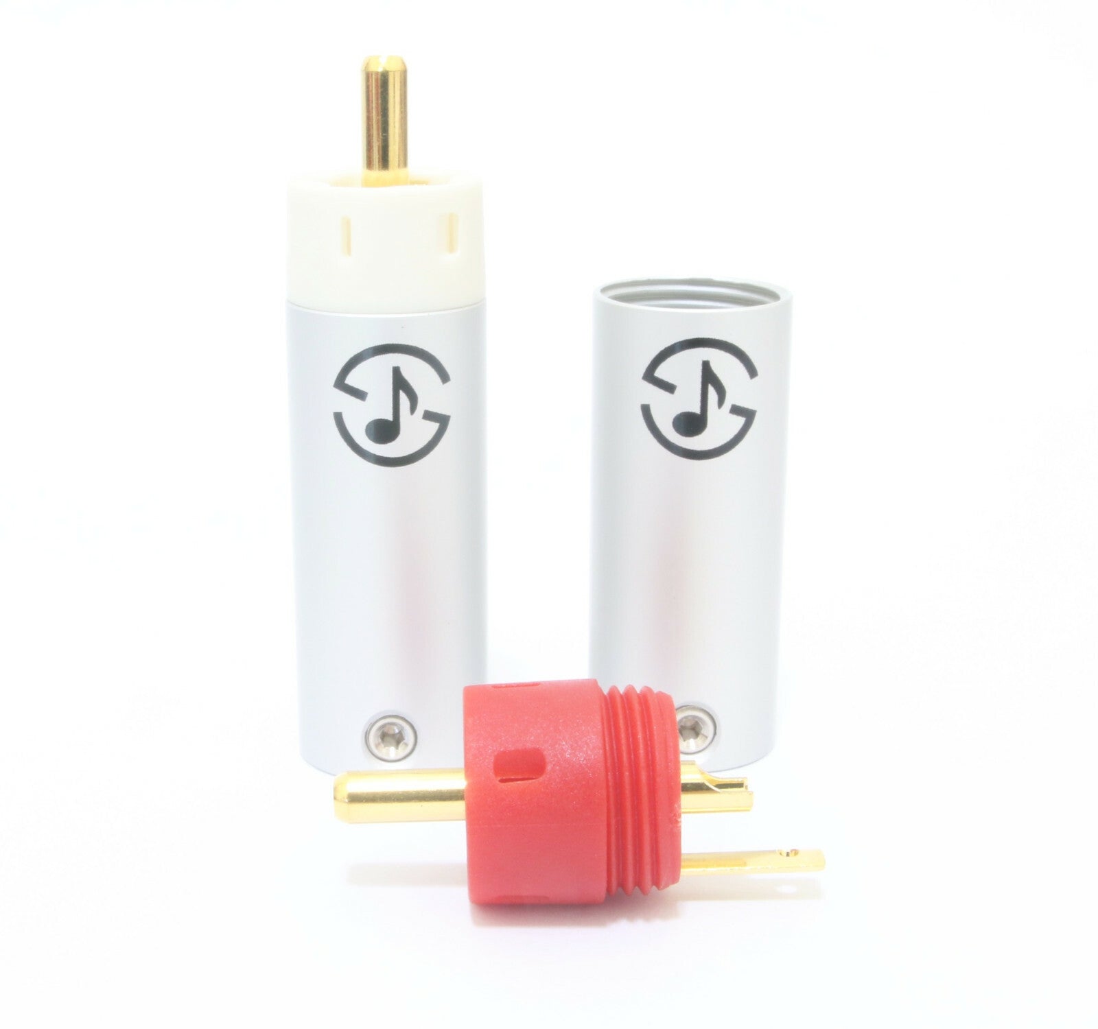 Star Line Gold Plated Tellurium Copper RCA Plug connector 4pcs 10u(mm) 5