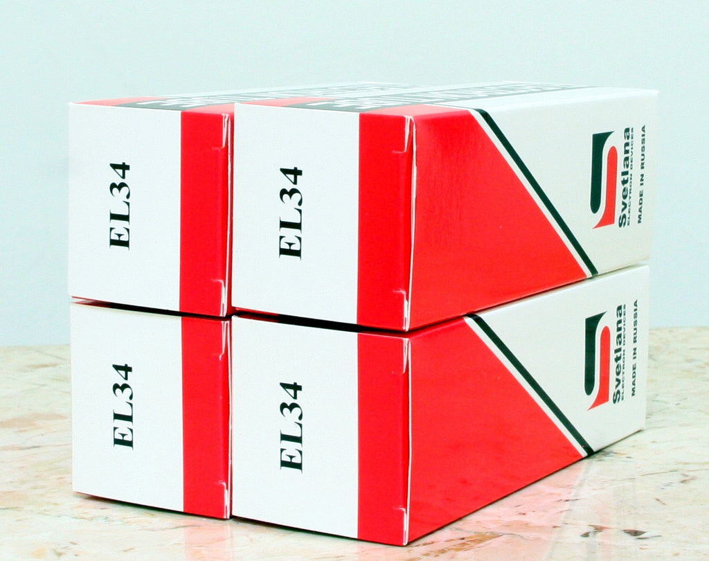 Platinum Match Quad  Svetlana EL34 tubes  for amplifier KT-77 6CA71