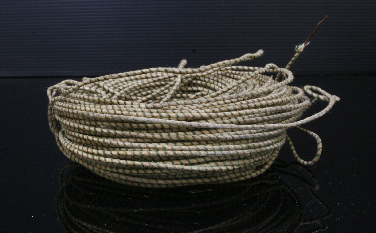 NOS 20'S Western Electric 18GA 1mm wax cloth copper single wire 8meter DG/W1