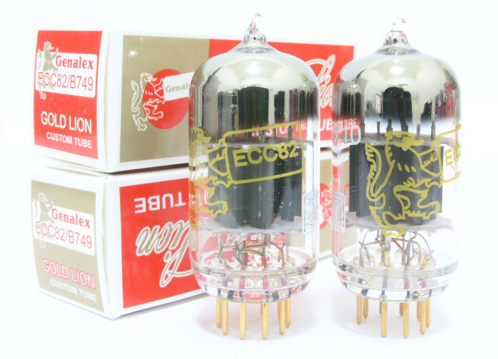 Match 1 pair NEW Genalex Gold Lion 12AU7 ECC82 B749 Tubes ECC802S Cryo version0