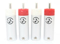 Pure Silver  Star Line RCA Plugs connectors 4pcs for cable0