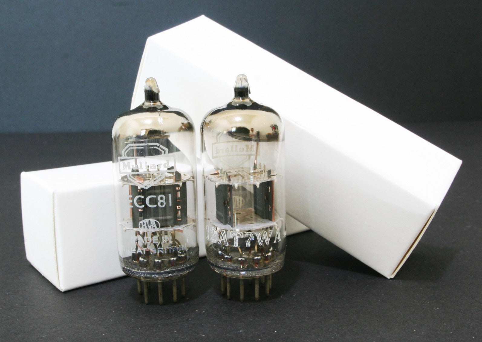Cryo treatment PLATINUM NOS Match 1 pair MULLARD  ECC81 TUBE 12AT7  amplifier 1