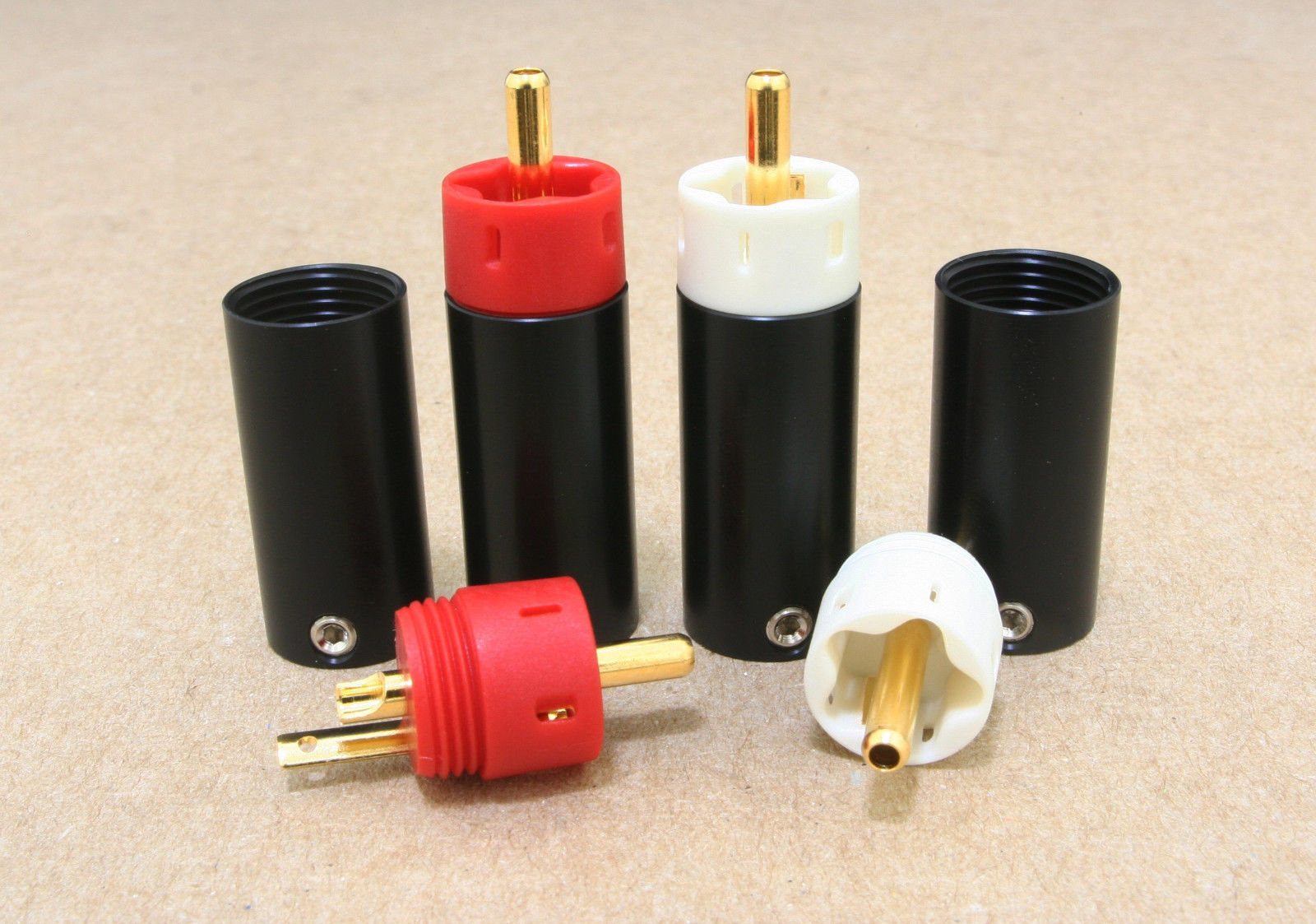 Star Line Gold Plated Tellurium Copper RCA Plug connector 4pcs (Not copies)3