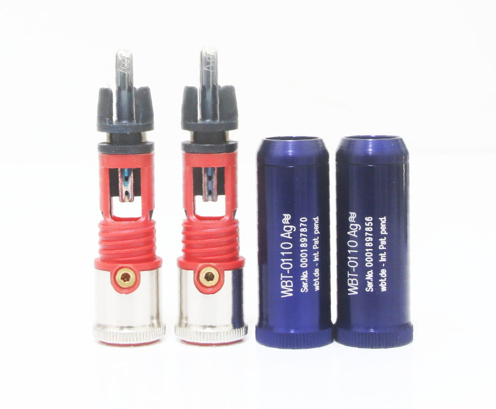 GENUINE WBT 0110AG silver RCA connectors *2PCS0