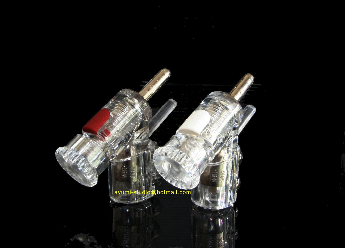 WBT 0610ag 0610 silver red white Banana connector plug *4pcs /1set  2