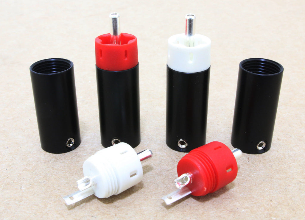 Pure Silver  Star Line RCA Plugs connectors 4pcs for cable1