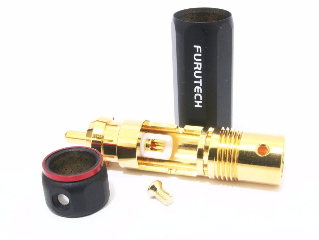 GENUINE 4pcs FURUTECH Japan FP-110 (G) RCA Connector plug Gold Plated3