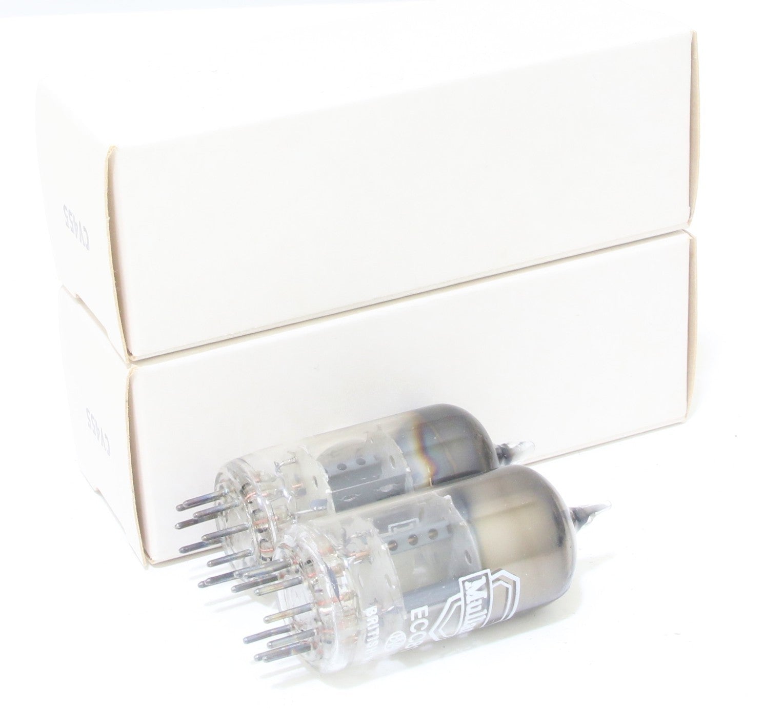 NOS Match 1 pair Mullard ECC81 12AT7  Mitcham SQ getter Vacuum Tubes1