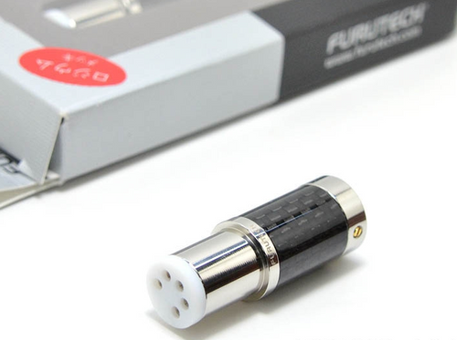 1x Furutech CF-DIN (R) Phono carbon Connector Rhodium plated cable 5pin plug1