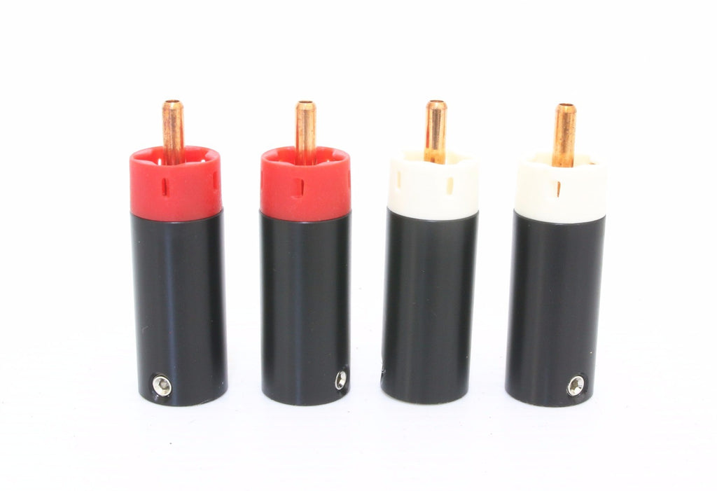 4pcs Star Line Tellurium Copper RCA Plugs connectors (POM case/not copy)3