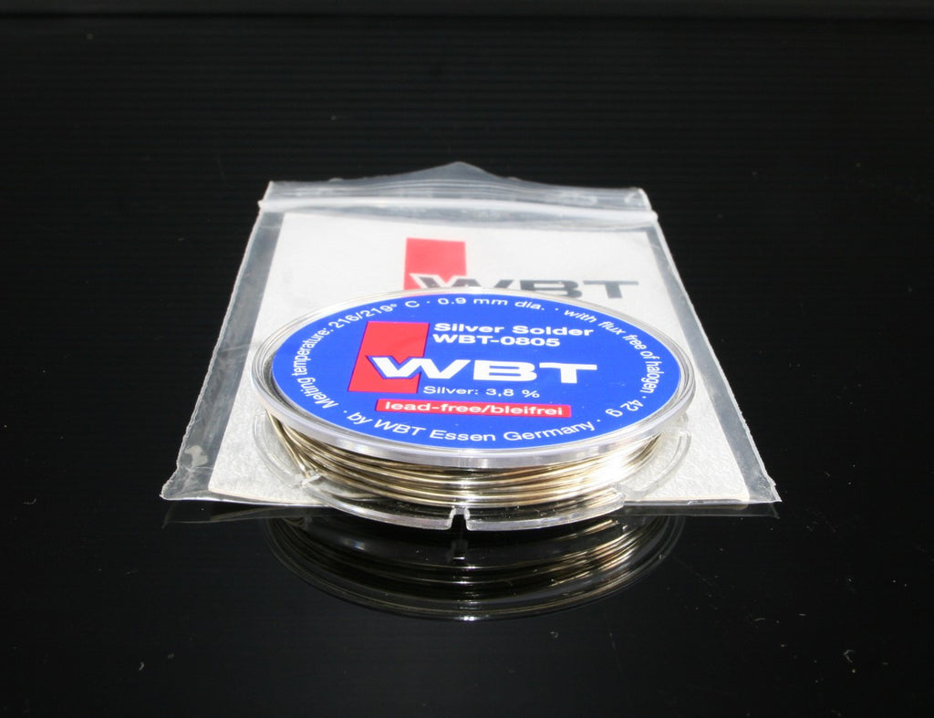 Genuine One spool WBT -0805 32.8ft/0.9mm 3.8%Ag 42g silver Solder 1