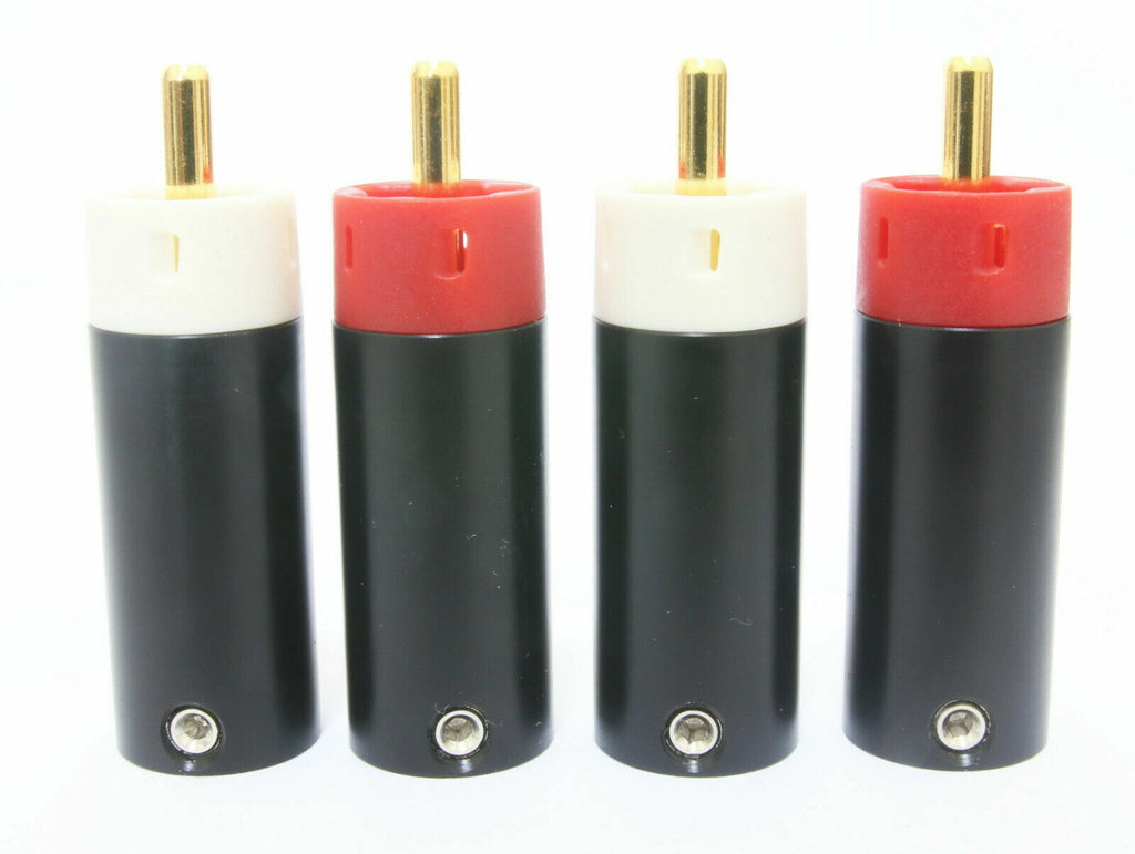 Star Line Gold Plated 10u Tellurium Copper RCA Plug connector 100pcs/50pairs 5