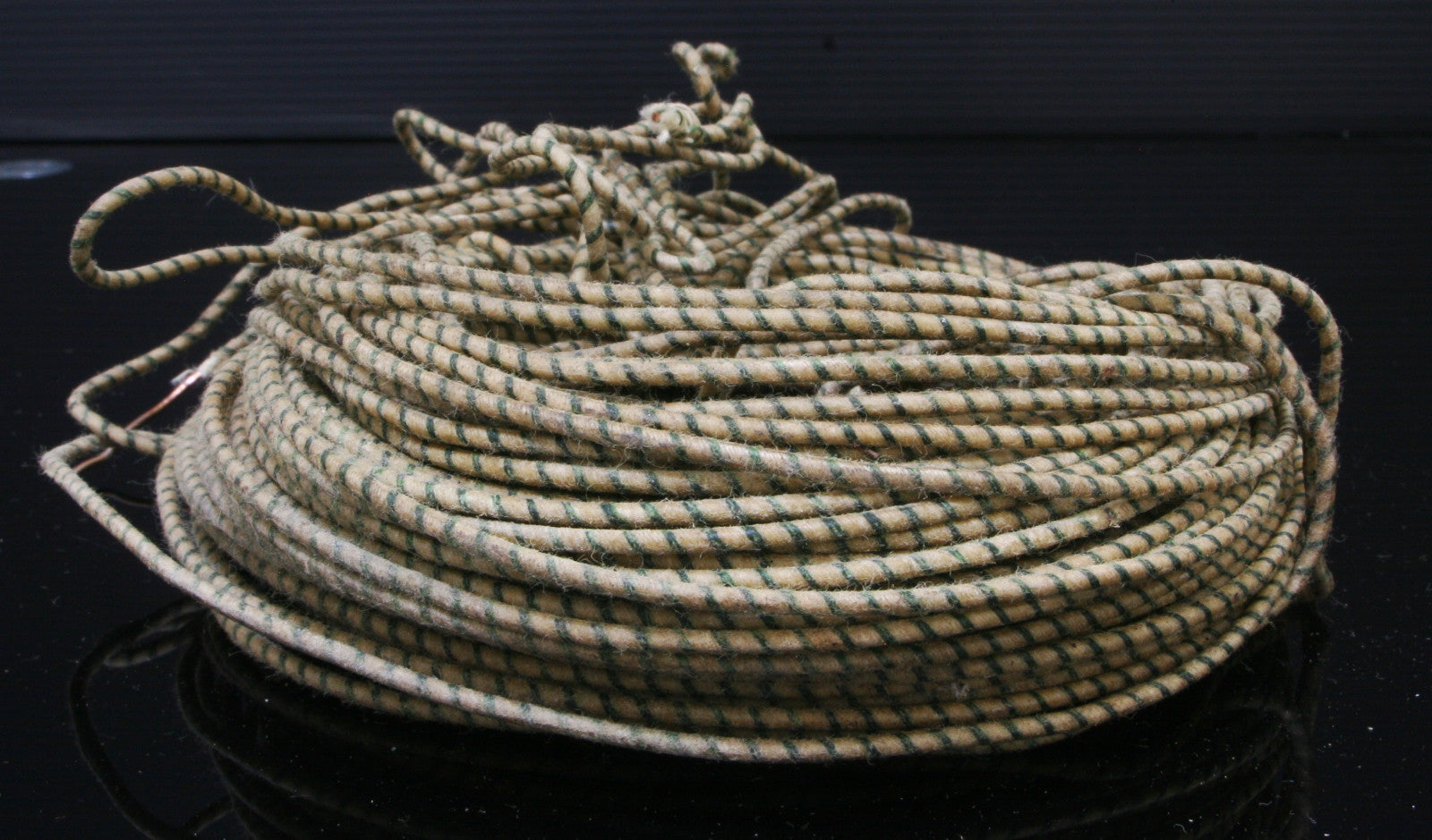 NOS 20'S Western Electric 18GA 1mm wax cloth copper single wire 8meter DG/W2