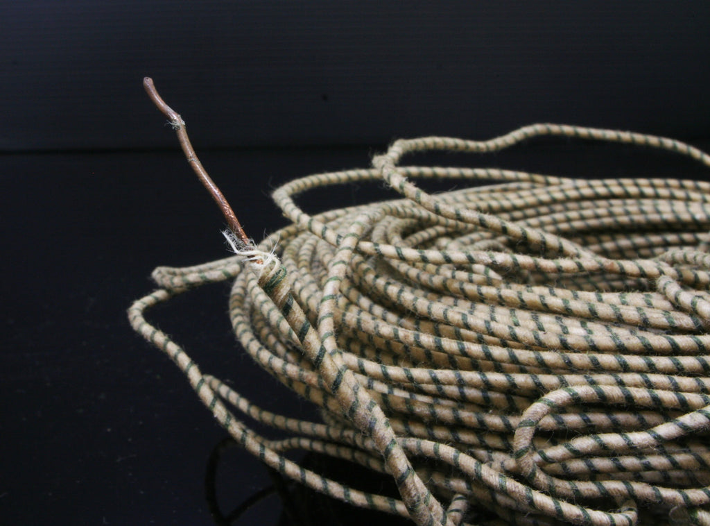 NOS 20'S Western Electric 18GA 1mm wax cloth copper single wire 8meter DG/W0
