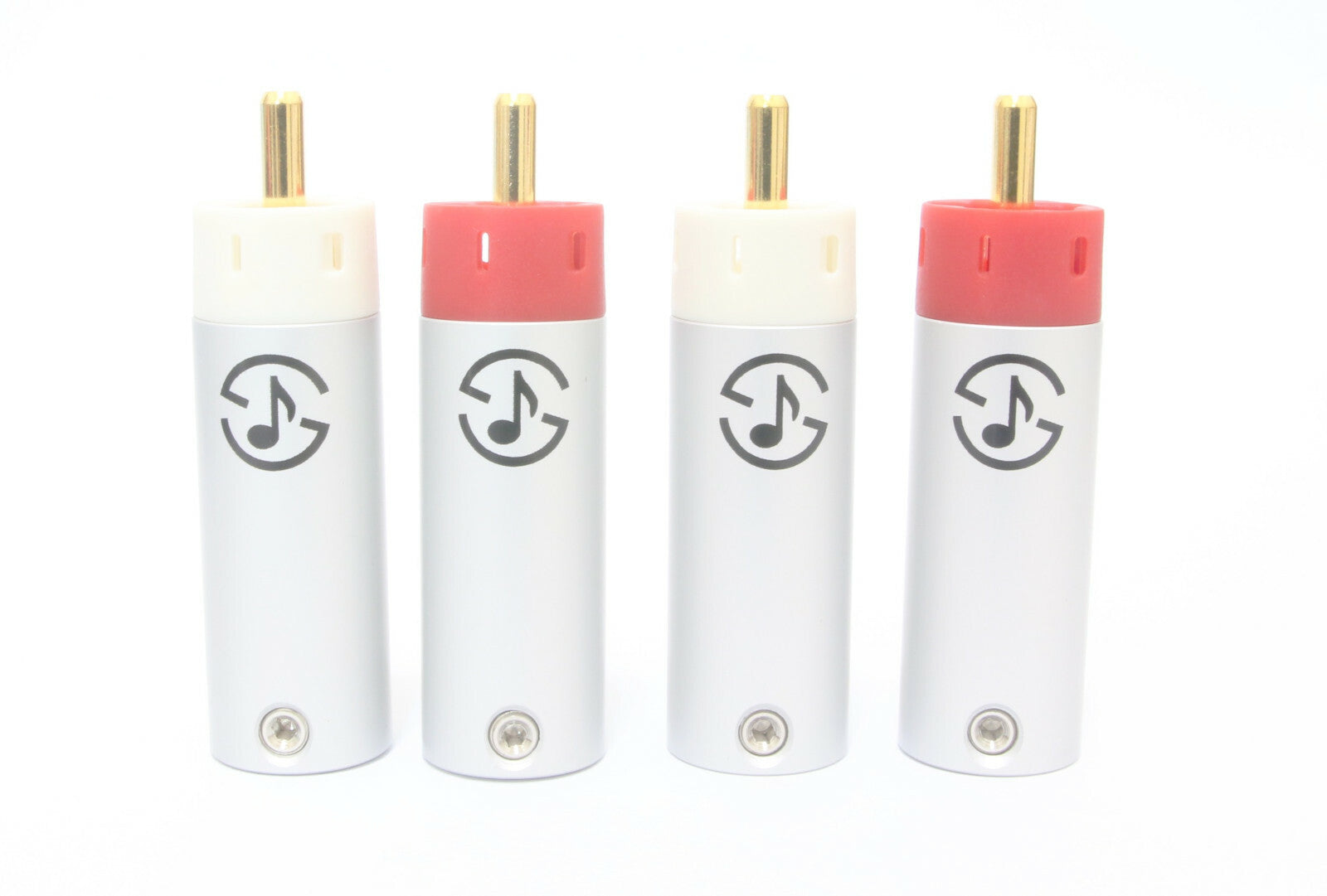 Star Line Gold Plated Tellurium Copper RCA Plug connector 4pcs 10u(mm) 7