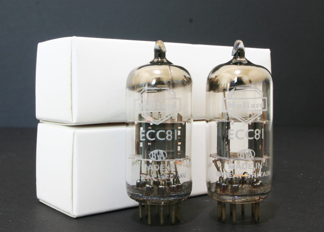 Cryo treatment PLATINUM NOS Match 1 pair MULLARD  ECC81 TUBE 12AT7  amplifier 0
