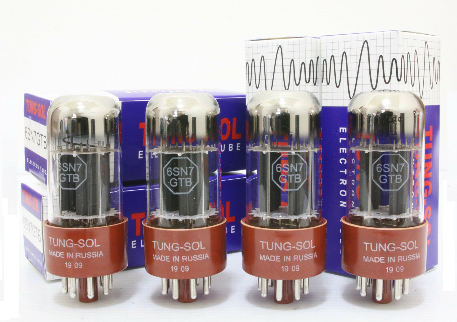 Platinum Matched QUAD 4pcs Tung-Sol 6sn7 GTB Tubes1