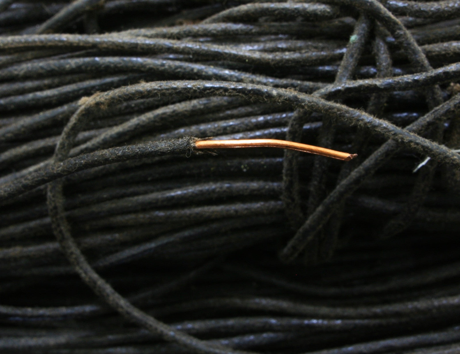 235# Rare Western Electric 18GA wax copper wire 3meter *2PCS0