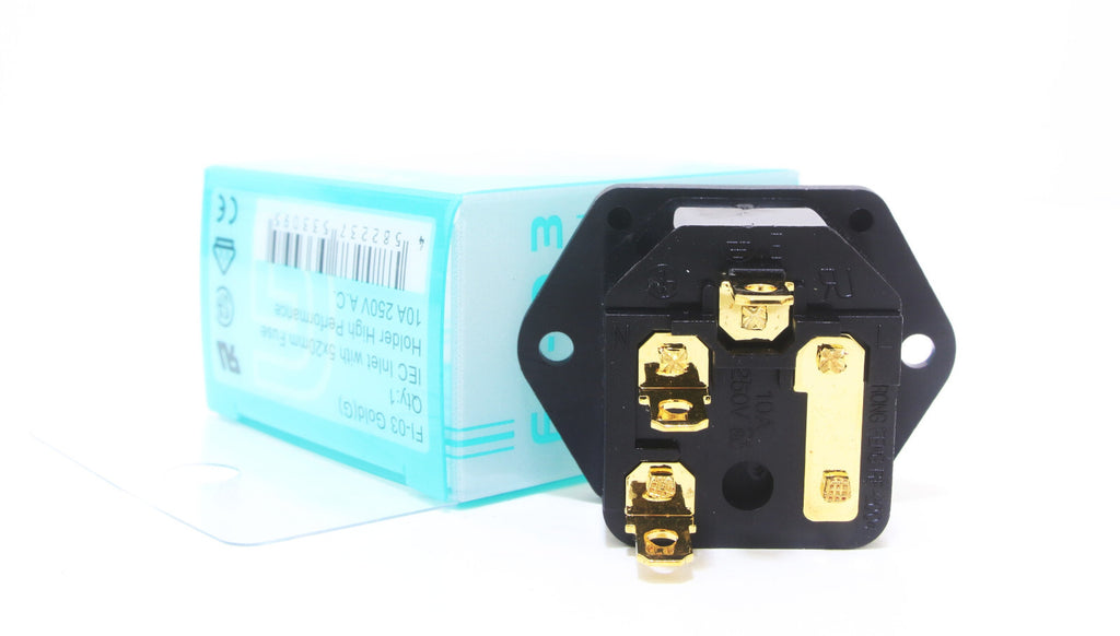 1pc FURUTECH Japan FI-03 (G) High Performance power IEC Inlet Gold plate boxed4