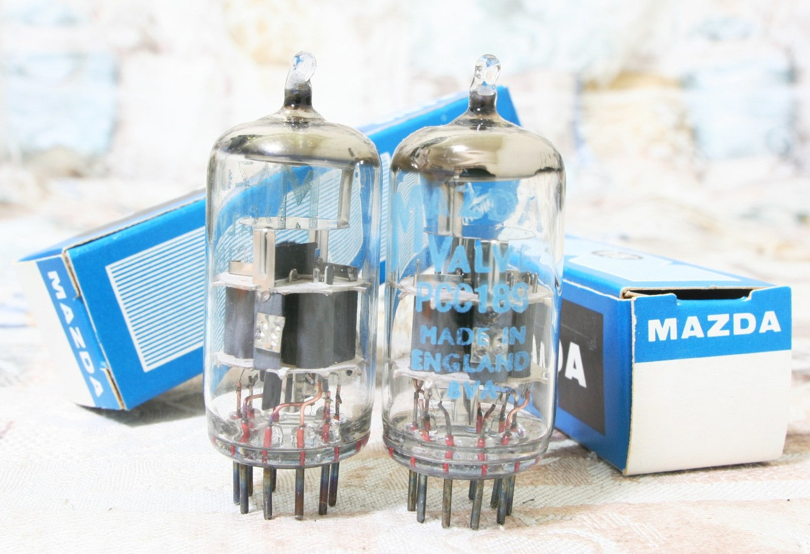 NOS 2pcs MAZDA PCC189 7ES8 TUBEs similar ECC88 6DJ8 E88CC1