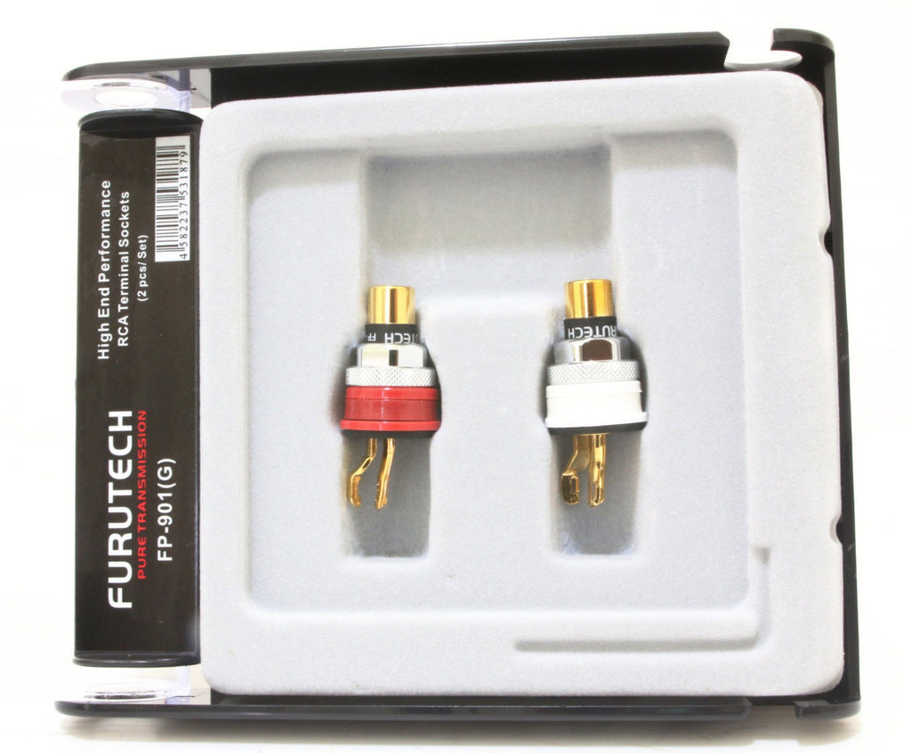 Genuine Furutech high end RCA connector plug FP-901 (G) g Gold plating 2pcs 1