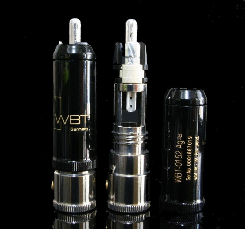  Genuine WBT 0152 0152AG silver RCA plug connector *2pcs 3