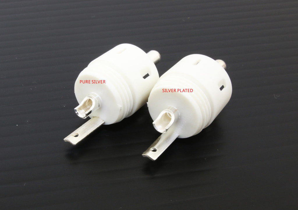 Pure Silver  Star Line RCA Plugs connectors 4pcs for cable2