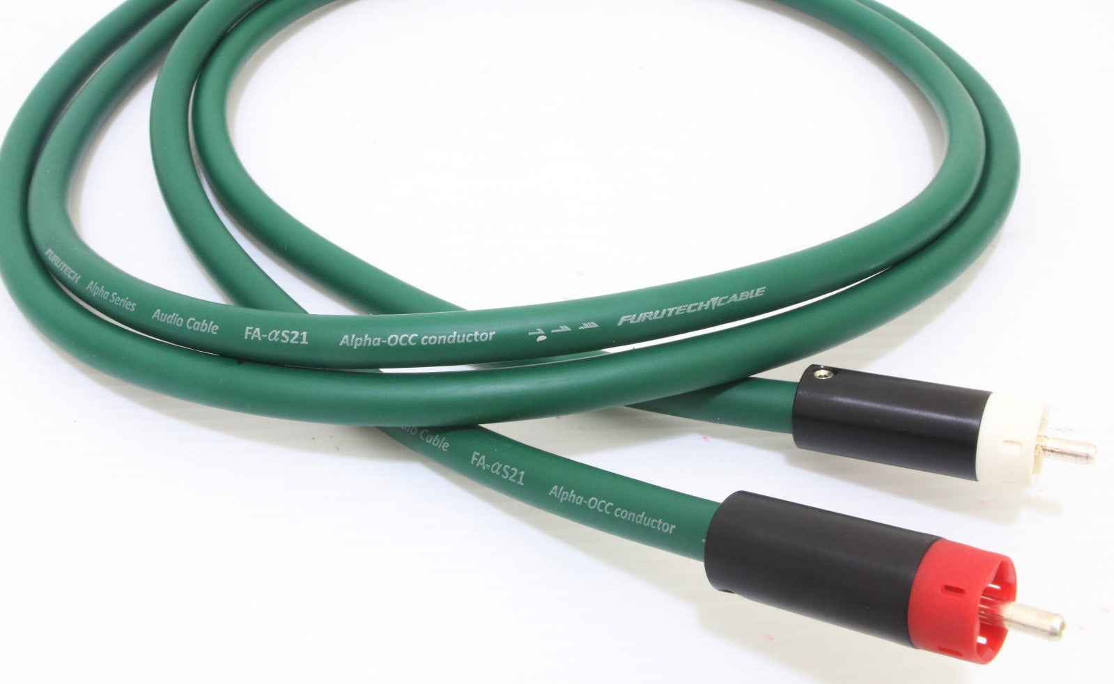 FURUTECH FA-αS21 αOCC + Star line RCA plugs interconnector cable 1.5meter pair0