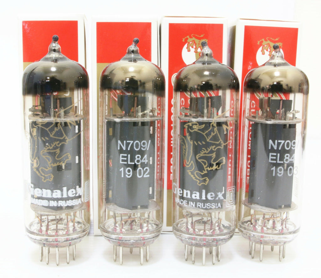 Cryo  Foctory Match QUAD 4PCS Gold lion EL84 6BQ5 tubes1